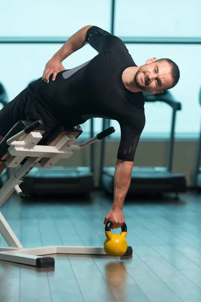 Kettle Bell Exercise — Stock Photo, Image