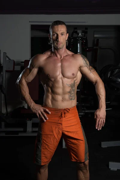Healthy Adult Man With Six Pack — Stock Photo, Image