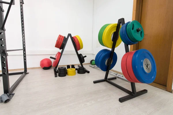 Stand Weights Gym — Stock Photo, Image