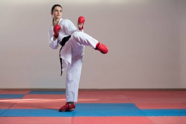 Taekwondo fighter poz