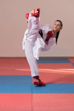 siyah kuşak karate uzmanı ile mücadele duruş