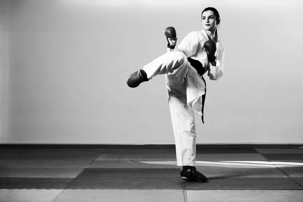 Taekwondo-Kämpferpose — Stockfoto