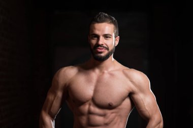 Portre sağlıklı kas modeli