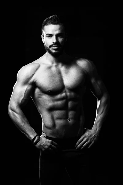 Healthy Model With Six Pack — Stock Photo, Image