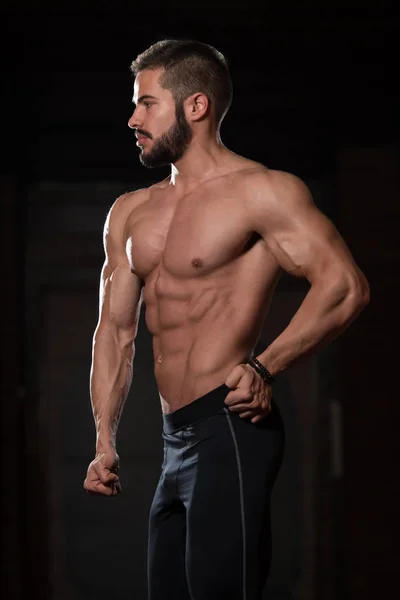 Retrato de un modelo muscular de ajuste físico — Foto de Stock