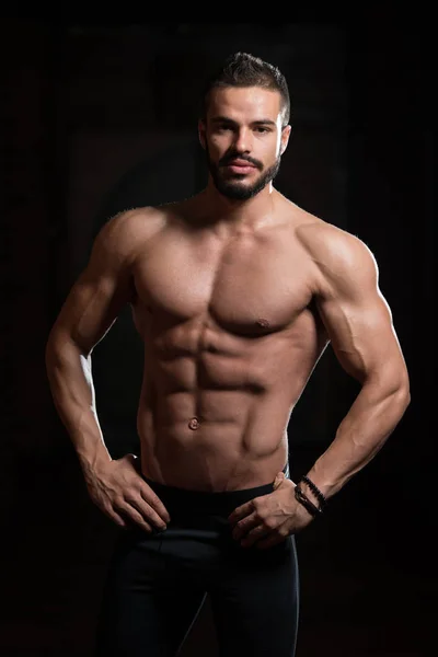 Healthy Model With Six Pack — Stock Photo, Image