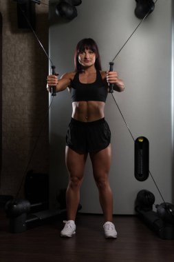 Göğüs egzersiz kablo crossover