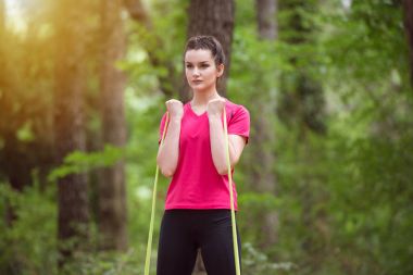 Kadın eğitim egzersiz Band Park ile