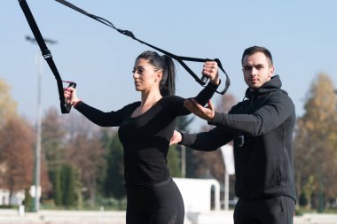 Trx Fitness askıları eğitimle çekici çift