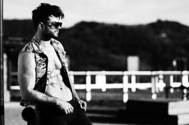 Kas yapı adam açık havada Ranch at