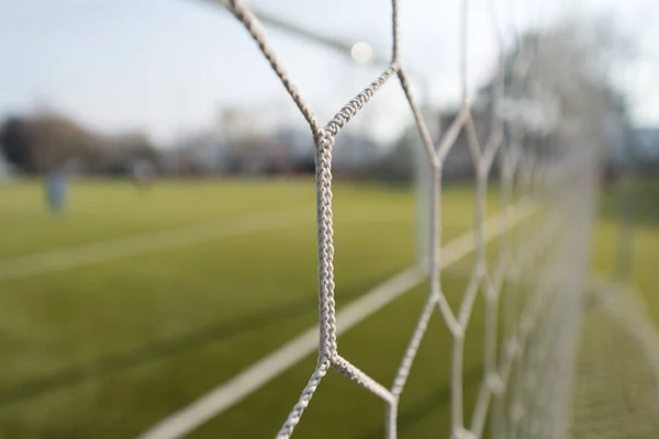 抽象的なサッカー ゴール ネット パターン — ストック写真