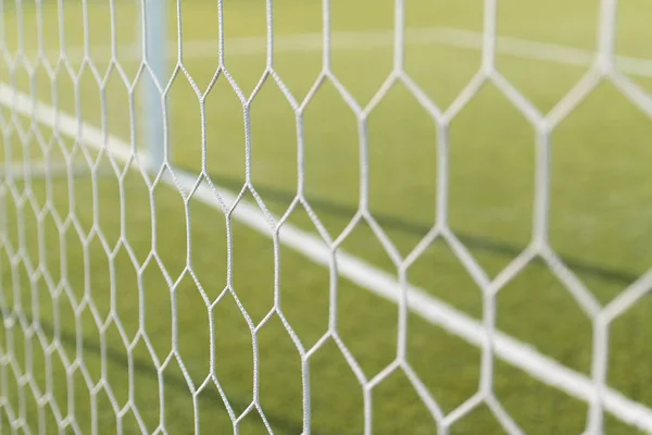 抽象的なサッカー ゴール ネット パターン — ストック写真