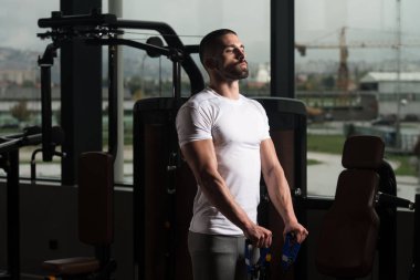 Omuz egzersiz ile çekme halatı elastik tel kablo