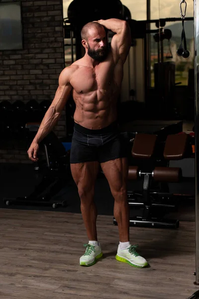 Portrait Young Physically Fit Man Showing His Well Trained Body — Stock Photo, Image