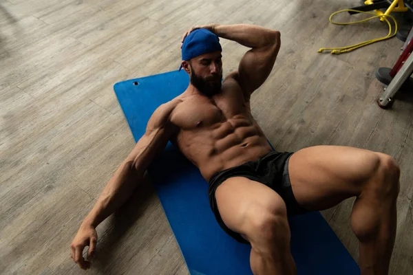 Ejercicio Abdominales Abdominales Fitness Club — Foto de Stock