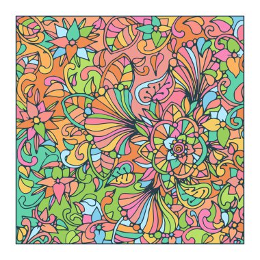 Mono renk siyah line sanat öğesi