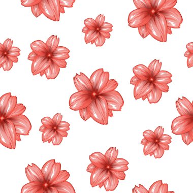 Çiçeklerle kusursuz desen 