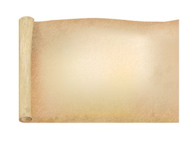 Vellum veya papirüs açık parşömen