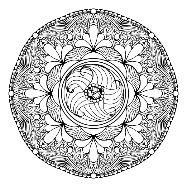 Mandala élément décoratif ethnique . — Image vectorielle