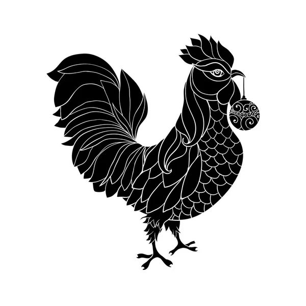 Coq, symbole de 2017 — Image vectorielle