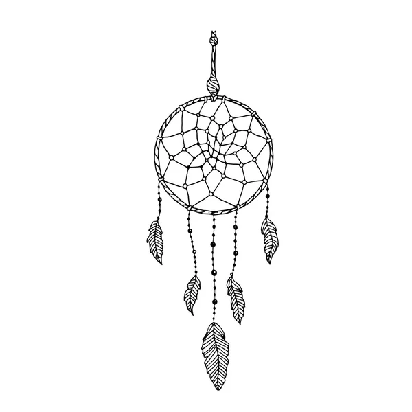 Indyjski dream catcher — Wektor stockowy