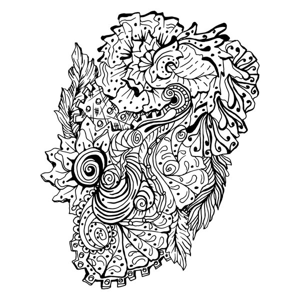  Ethnic doodle ornament