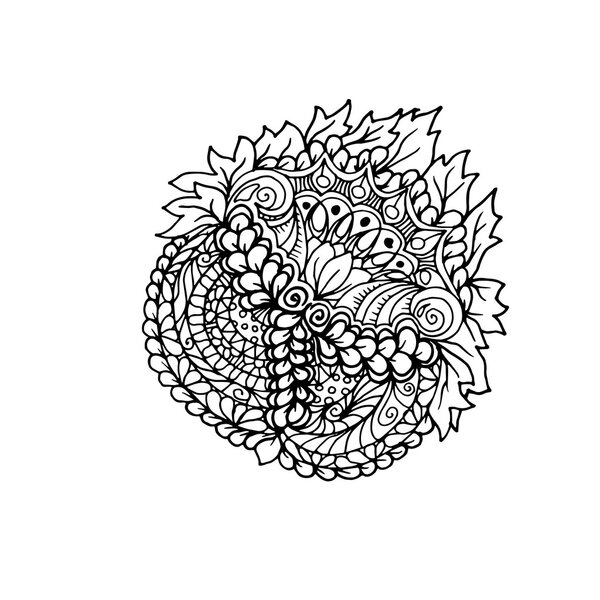  Ethnic doodle ornament