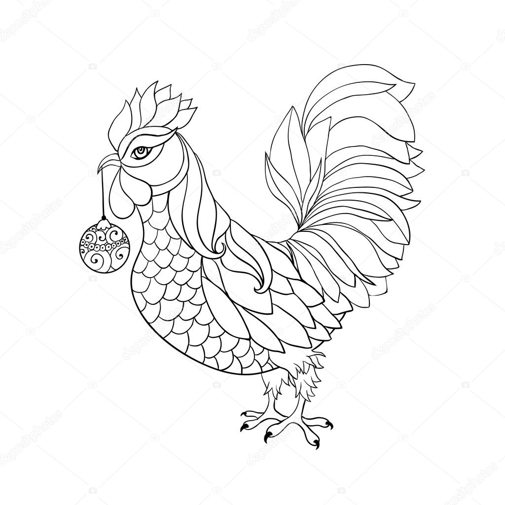 Rooster, symbol of 2017 