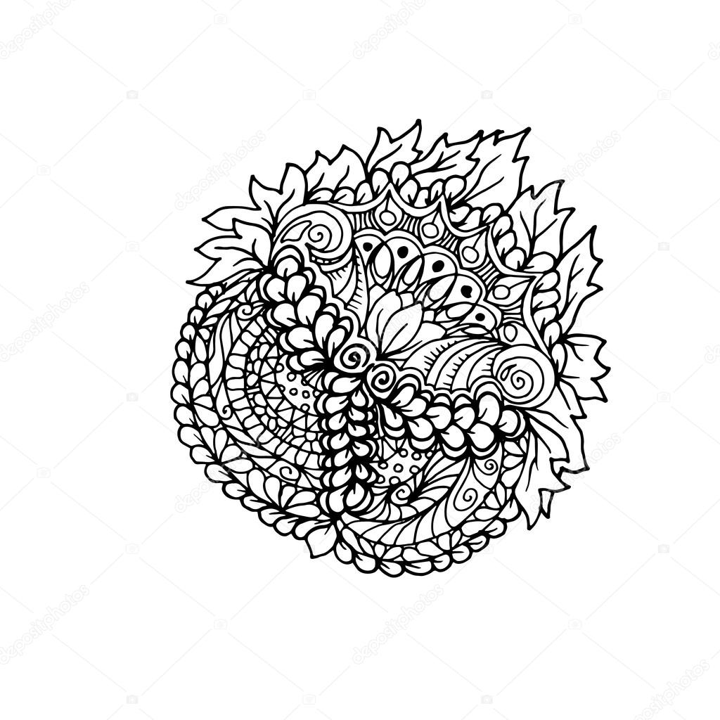  Ethnic doodle ornament