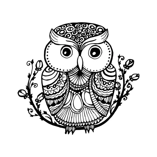 Дизайн симпатичной совы — стоковый вектор