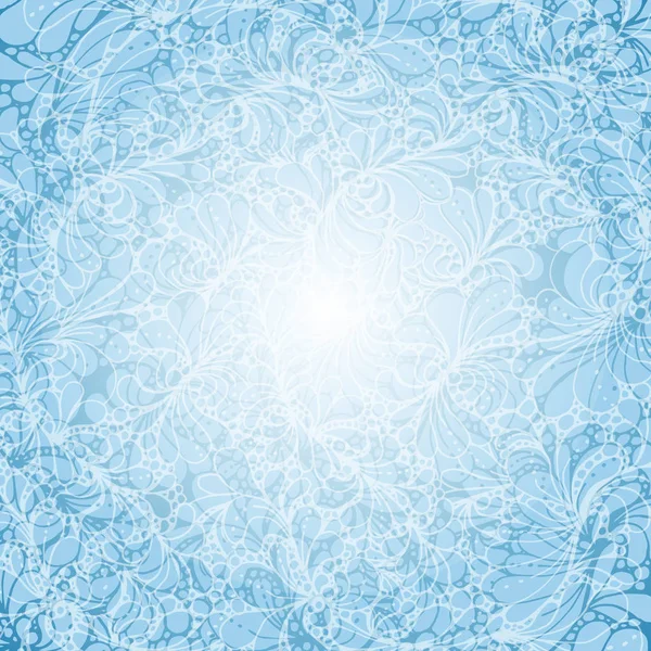 蓝色冬季浪漫的背景 — 图库矢量图片