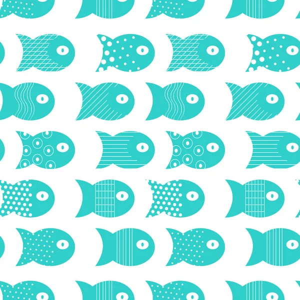 Poisson modèle sans couture — Image vectorielle