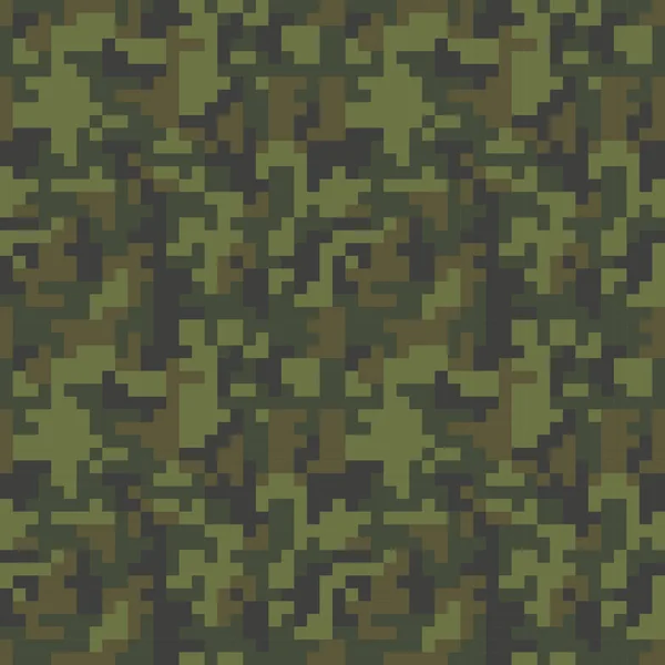 Mönster med grön camouflage — Stock vektor