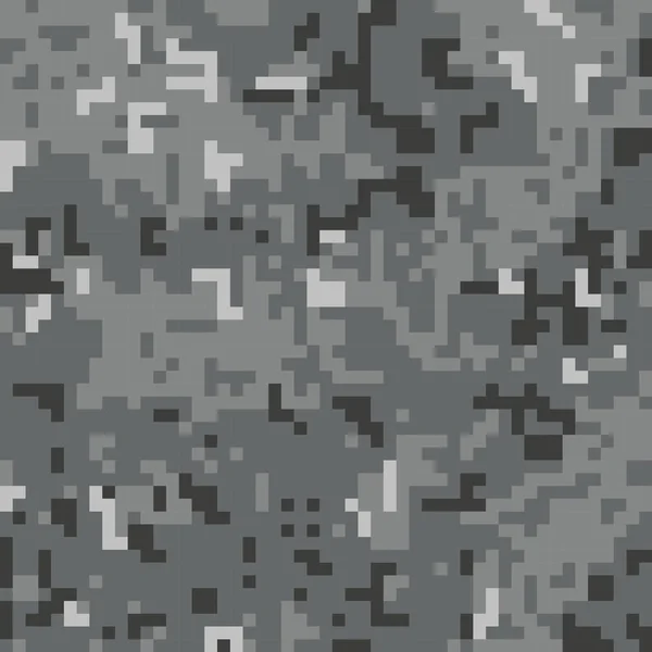 Mönster med grå kamouflage — Stock vektor