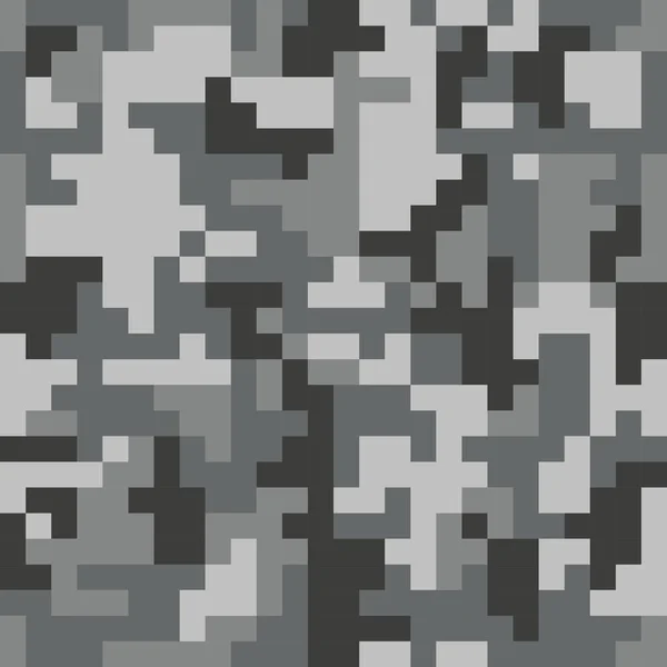 Pattern with grey camouflage — Stock Vector