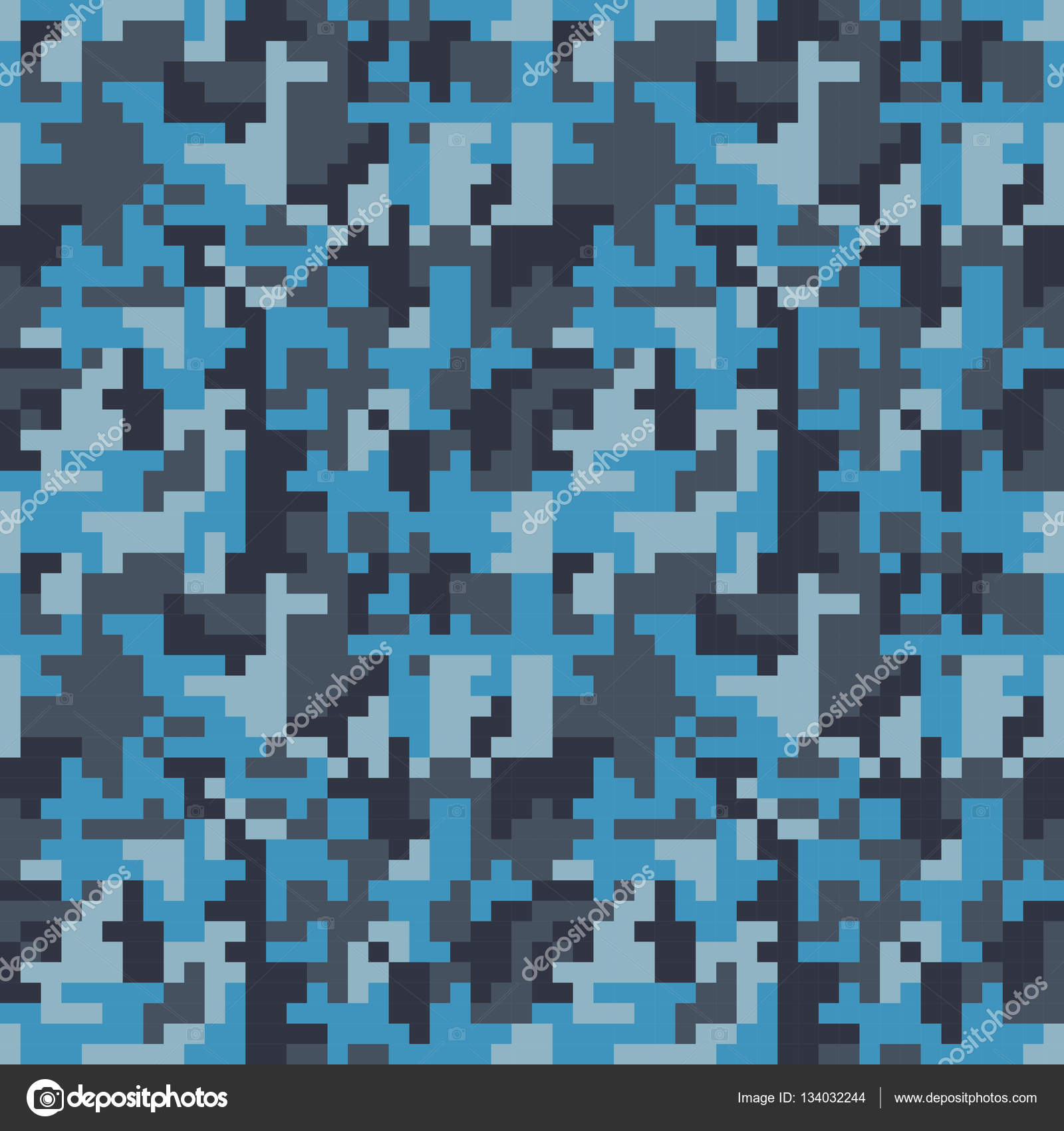 Pattern with blue camouflage Stock Vector by ©ilonitta 134032244