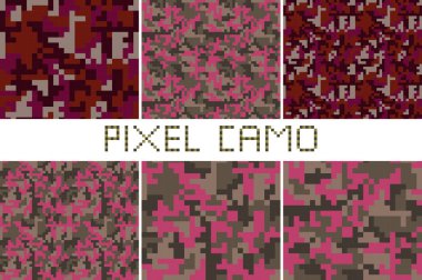  Piksel camo seamless modeli