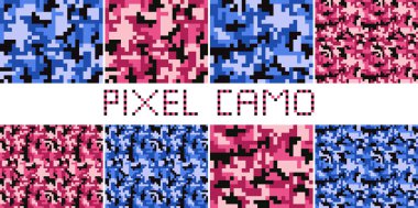  Piksel camo seamless modeli