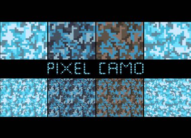  Piksel camo seamless modeli