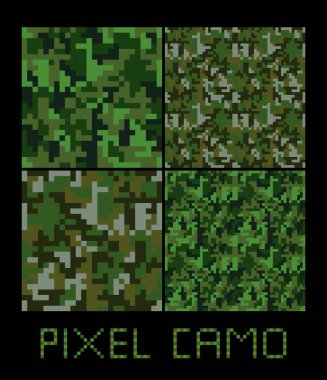 Piksel camo seamless modeli