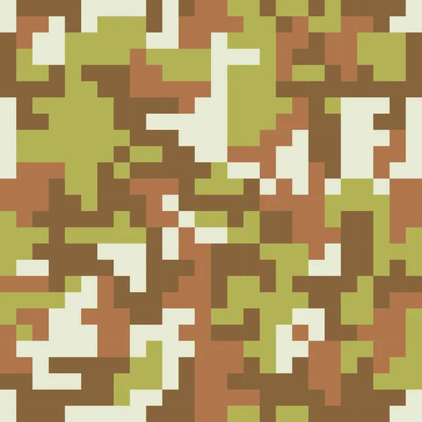 Patrón con camuflaje verde — Vector de stock