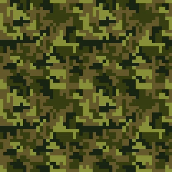 Mönster med grön camouflage — Stock vektor