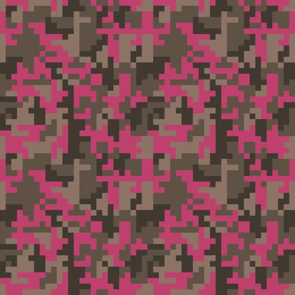 Modèle avec camouflage rose — Image vectorielle