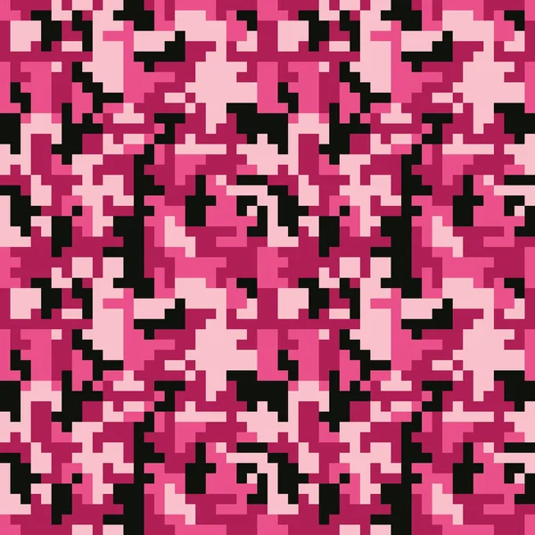 Візерунок з рожевим камуфляжем — стоковий вектор