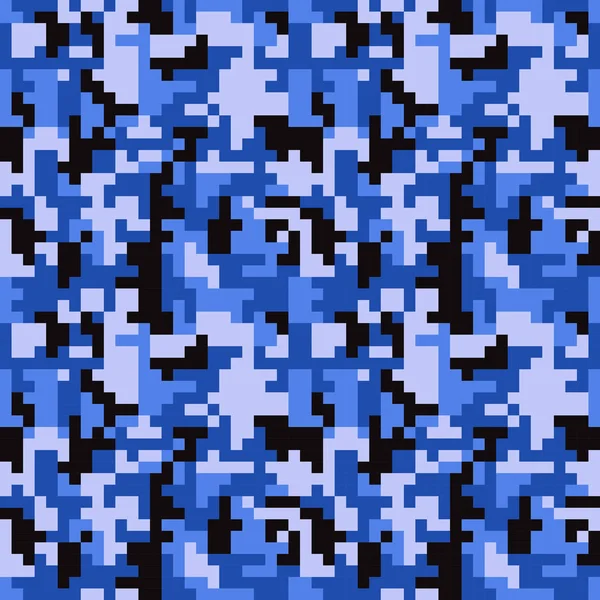 Muster mit blauer Tarnung — Stockvektor