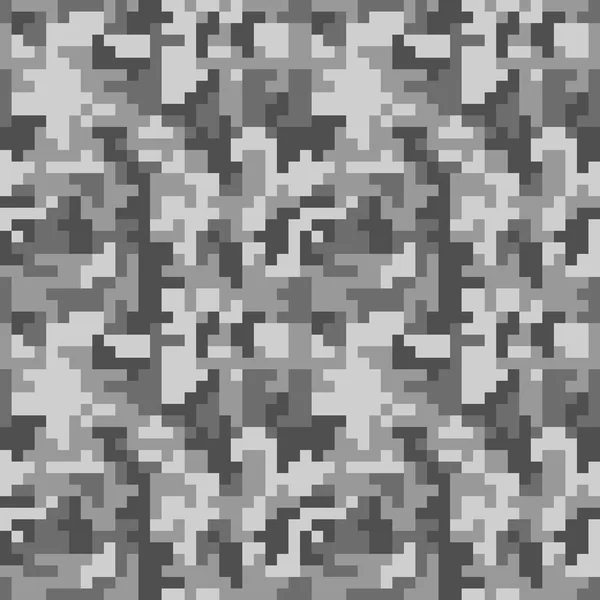 Mönster med grå kamouflage — Stock vektor
