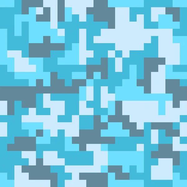 Modèle avec camouflage bleu — Image vectorielle