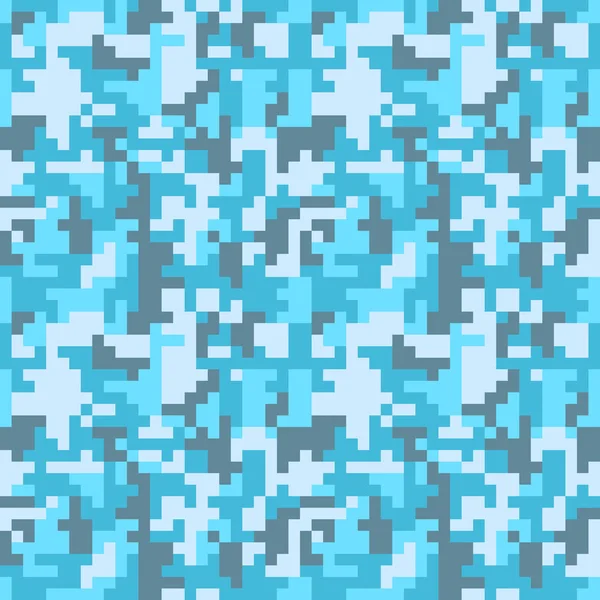 Modèle avec camouflage bleu — Image vectorielle