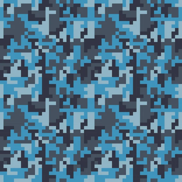 Modèle avec camouflage bleu — Image vectorielle