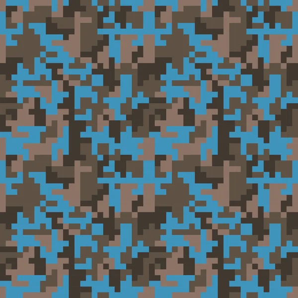 Modèle avec camouflage bleu — Image vectorielle